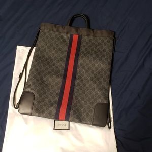 Gucci Drawstring Backpack
